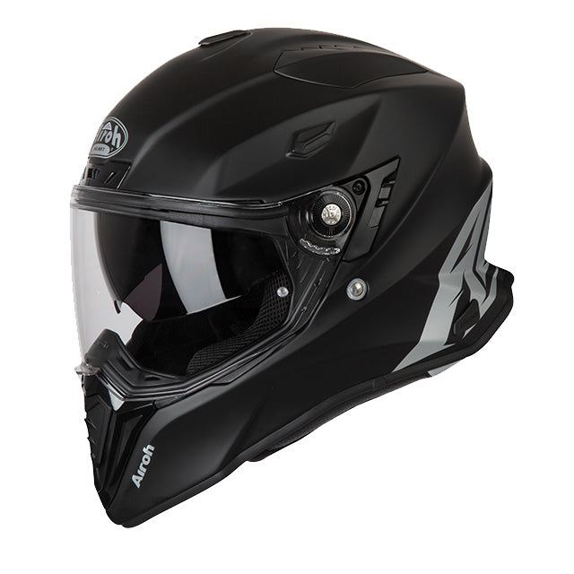 Commander Solid Matt Black Helmet