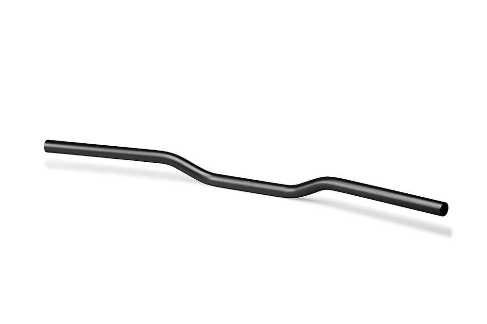 25.4mm (1") Aluminium Street Handlebars [Colour: Polished Black] - Bikerr