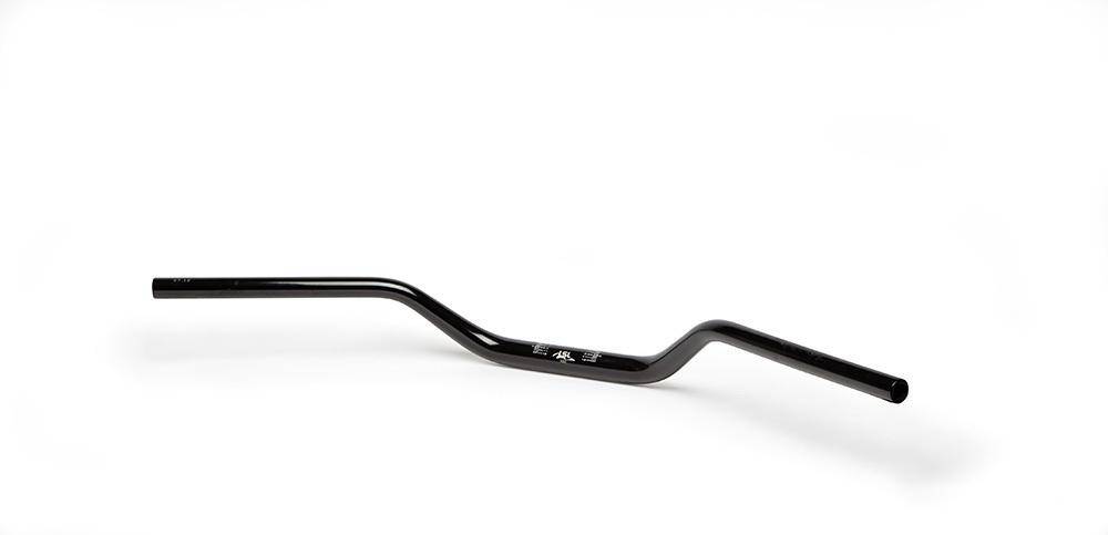 28.6mm Aluminium Naked Bike Fat Bars [Colour: Black] - Bikerr