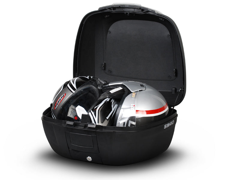 Sh40 Top Case 'Cargo' Black With Cargo Rack 40 L - Bikerr