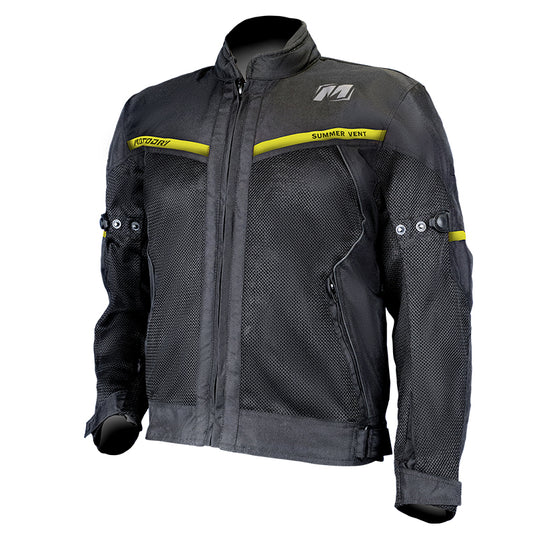 Summer Vent Black Hi Vis Jacket - Bikerr