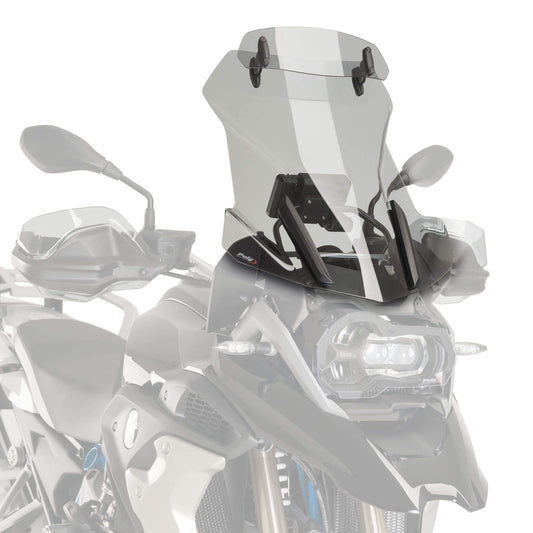 Puig Touring Screen with Visor | Light Smoke | BMW R1200 GS 2013>2018 - Bikerr