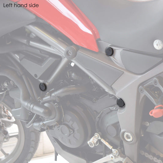 Frame End Caps | Matte Black | Ducati Multistrada 1200 Enduro 2015>2020 - Bikerr