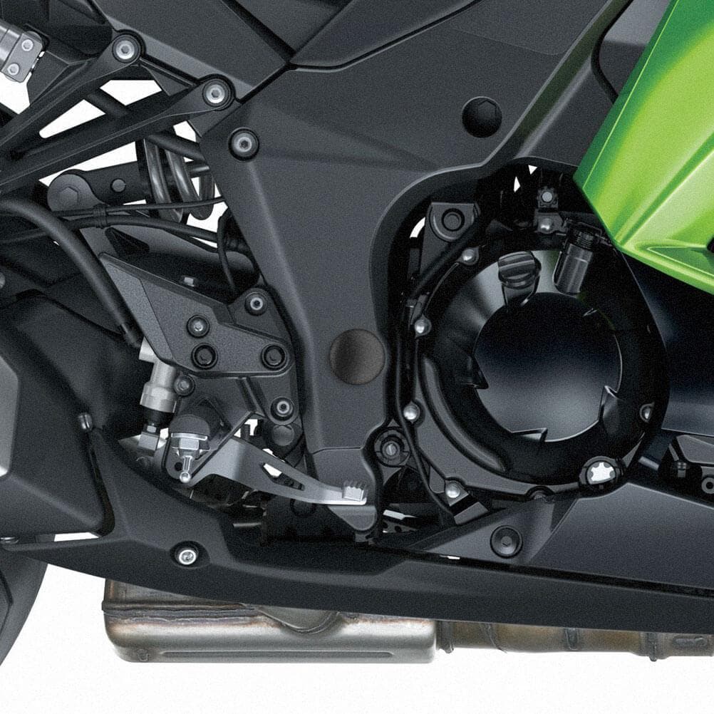 Frame End Caps | Matte Black | Kawasaki Versys 1000 2012> - Bikerr