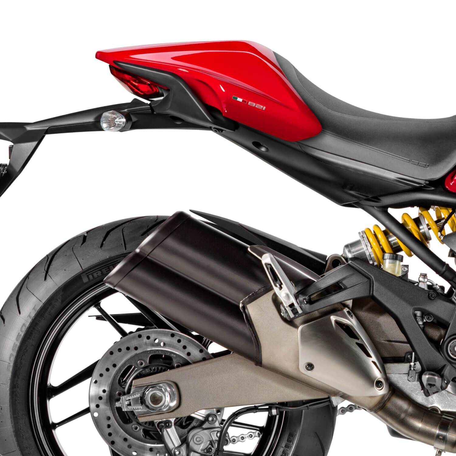 Hugger Extension | Matte Black | Ducati Monster 821 2014>2020 - Bikerr