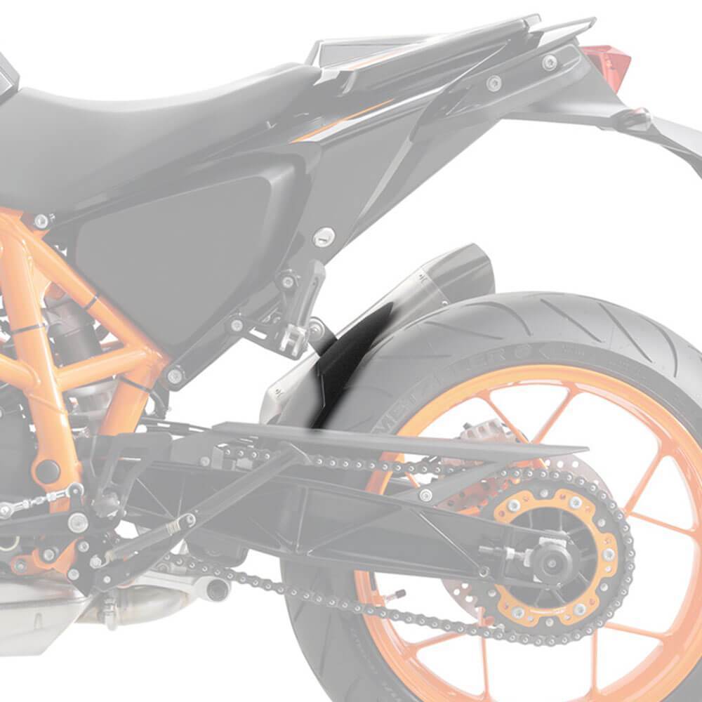 Hugger Extension | Matte Black | KTM 125 Duke 2017>