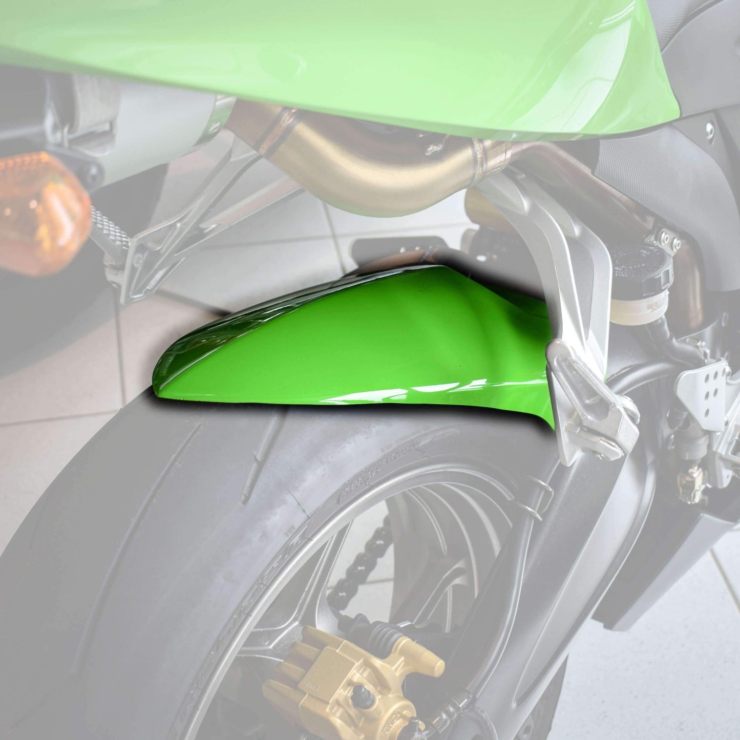 Hugger | Gloss Green | Kawasaki ZX6-R 636 2005>2006 - Bikerr