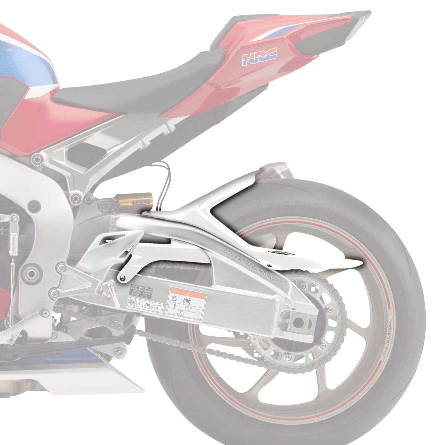 Hugger | Gloss White | Honda CBR 1000 RR 2008>2018 - Bikerr