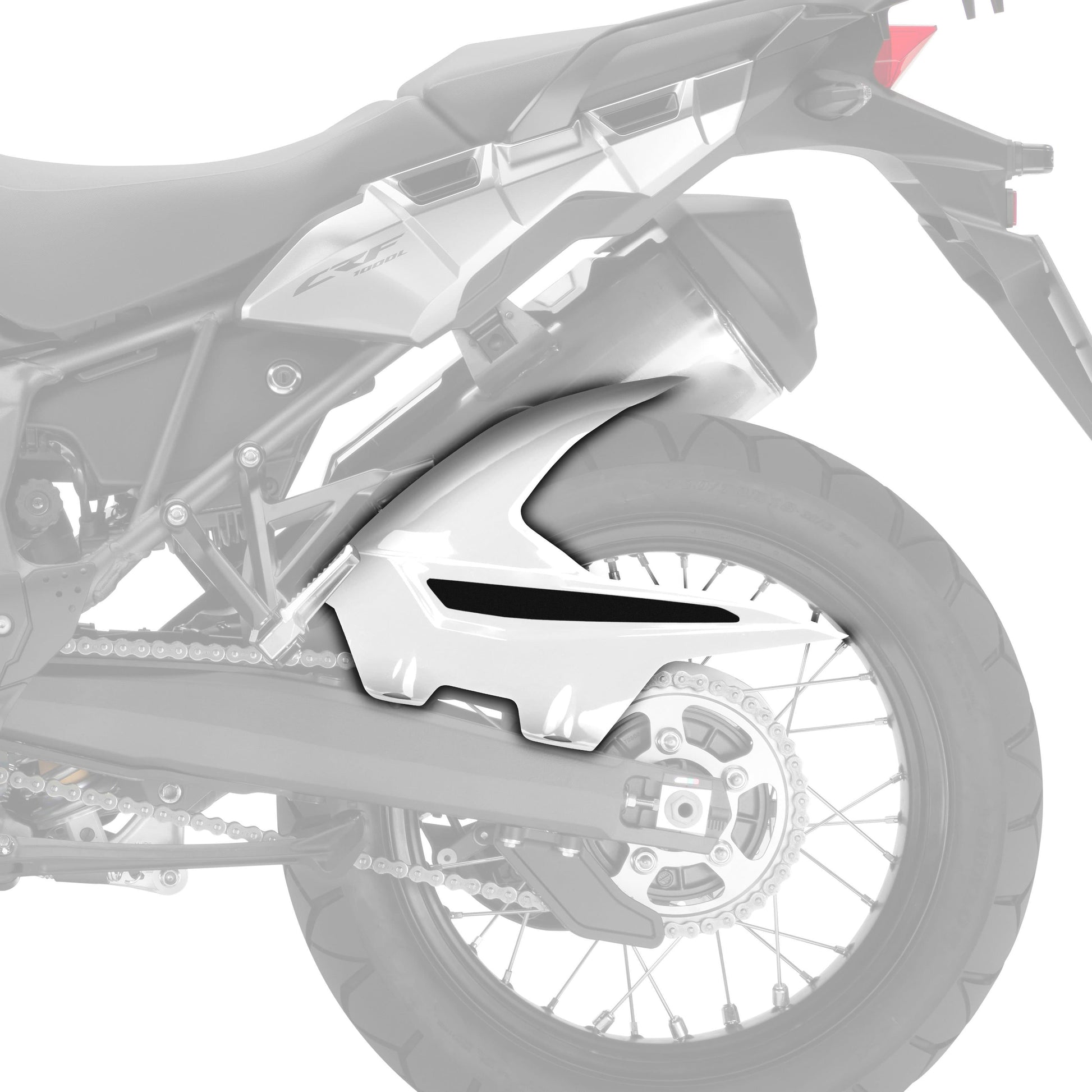 Hugger | Gloss White | Honda CRF 1000 L Africa Twin 2015>2019 - Bikerr