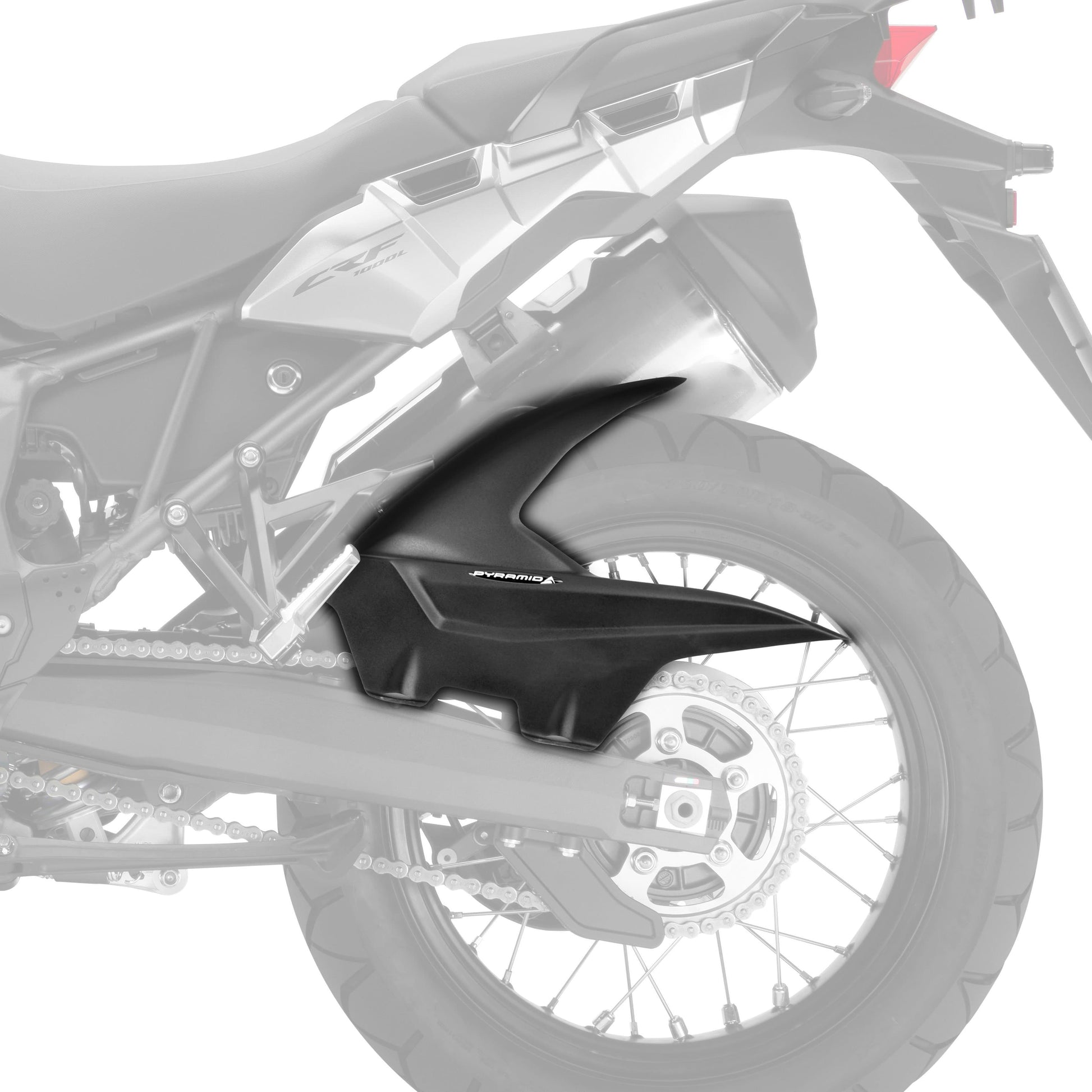 Hugger | Matte Black | Honda CRF 1000 L Africa Twin 2015>2019 - Bikerr