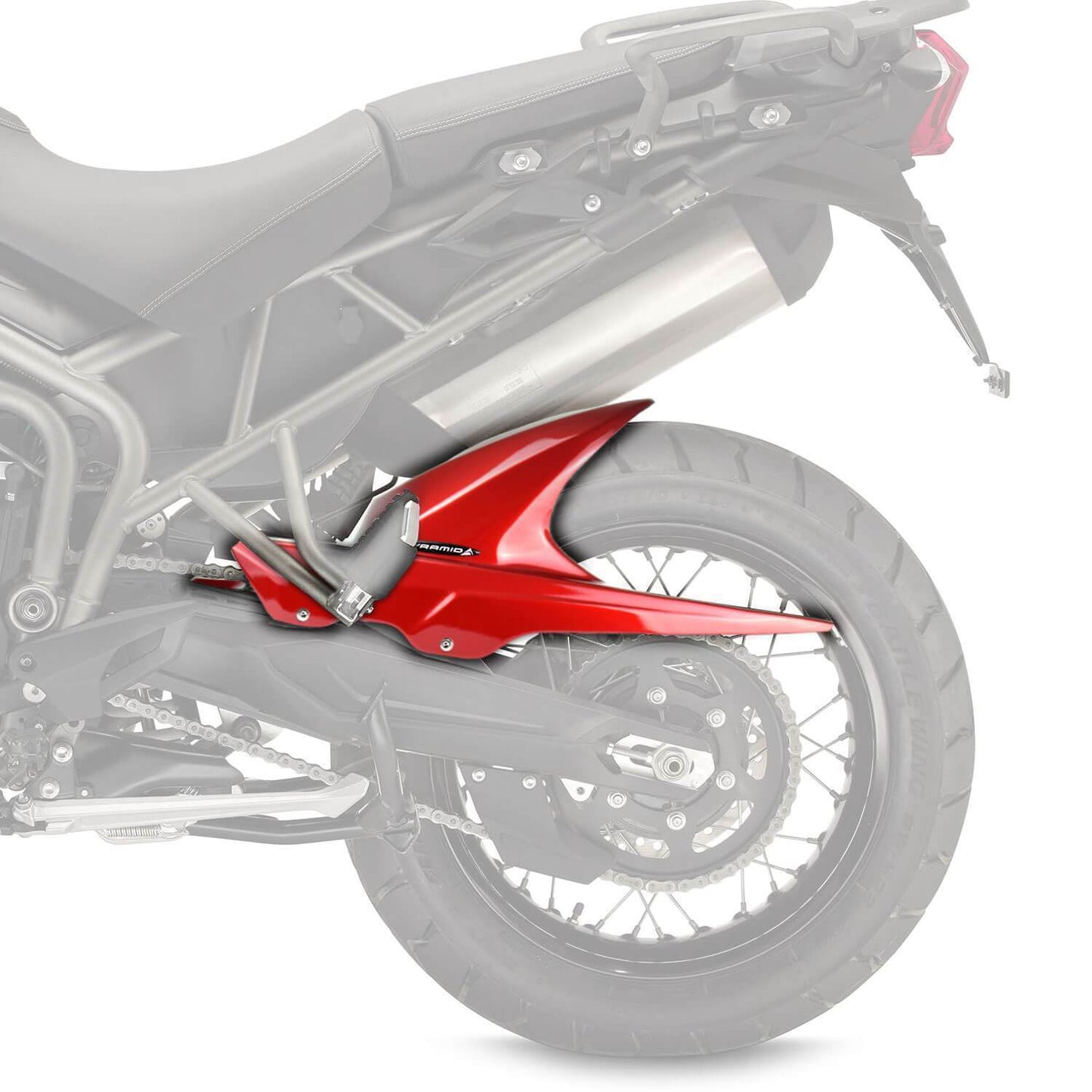 Hugger | Metallic Red (Cranberry Red) | Triumph Tiger 800 XC/XCX/XCA/Low 2011> - Bikerr