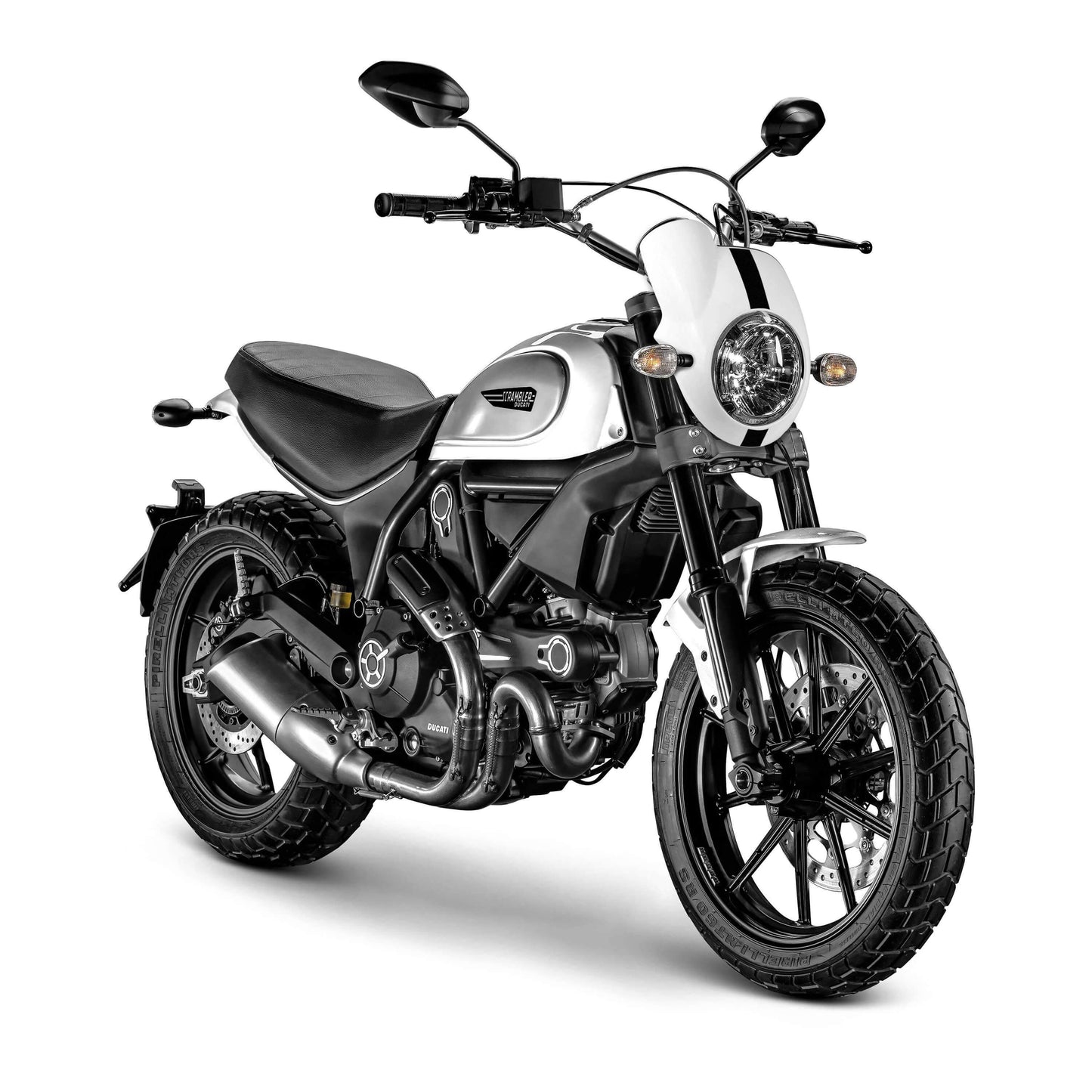 Nose Fairing | Gloss White (Sugar White) | Ducati Scrambler Classic 2015> - Bikerr