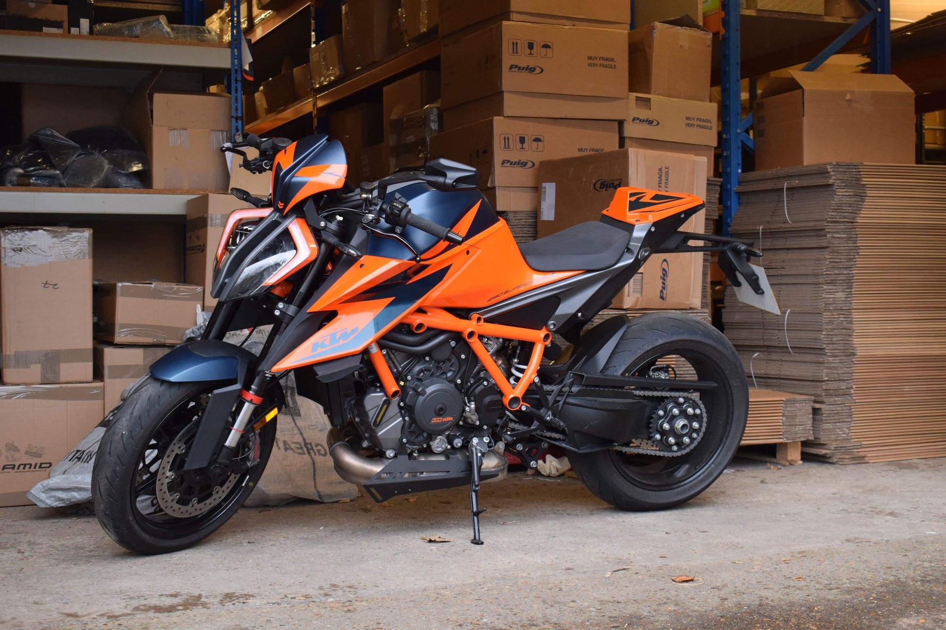 Seat Cowl | Gloss Orange & Gloss Blue | KTM 1290 Superduke R 2020> - Bikerr