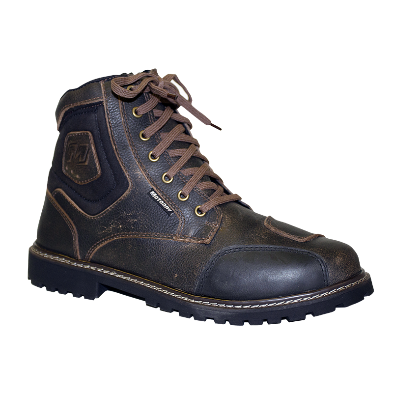 Roadster Rubbed Brown/Black Boots - Bikerr