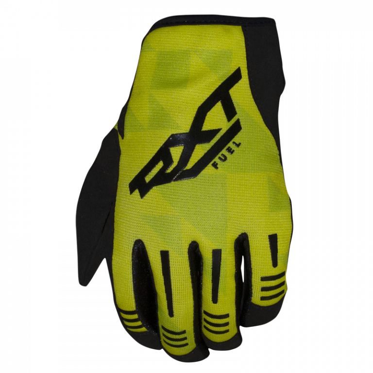 Fuel Mx Fluro Yellow/Black Gloves - Bikerr