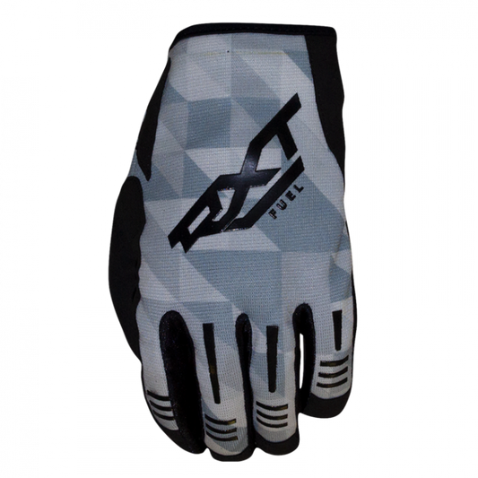 Fuel Mx Silver/Black Gloves - Bikerr