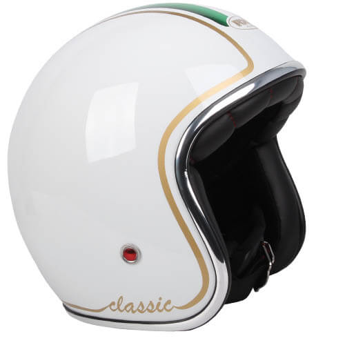 Classic White Italy Helmet - Bikerr