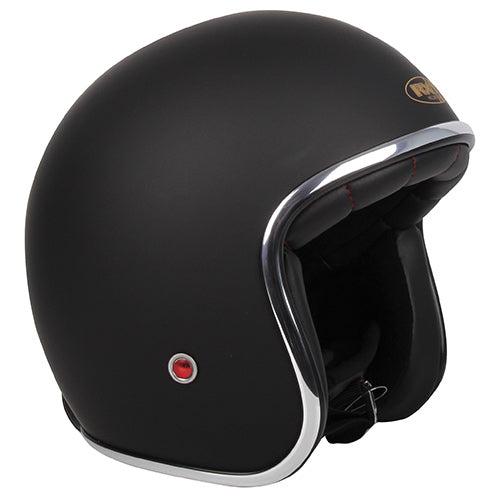 Classic Matt Black Helmet - Bikerr