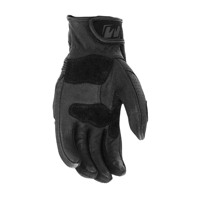 Roadster Vented Leather Glove Black - Bikerr