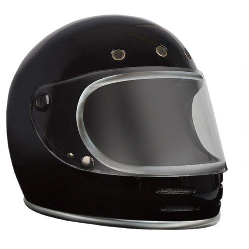 Stone Gloss Black / Chrome Trim Helmet