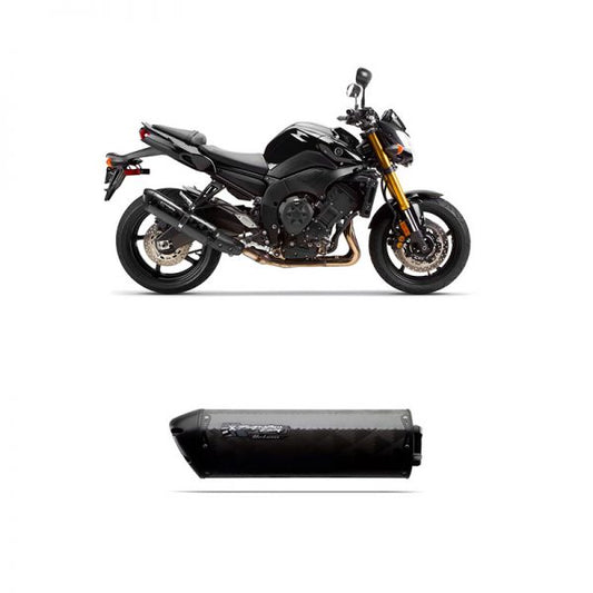 Slip On Carbon Yamaha Fz8 (11 12) Black - Bikerr