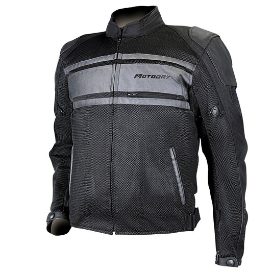 Revolt Black/Dark Grey Jacket - Bikerr