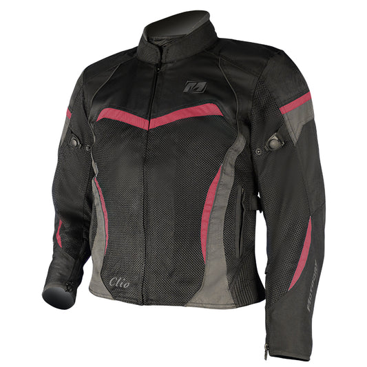 Clio Jacket Black/Magenta - Bikerr