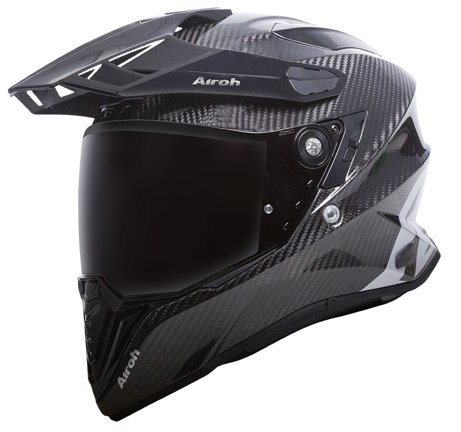 Commander Full Carbon Gloss Helmet - Bikerr