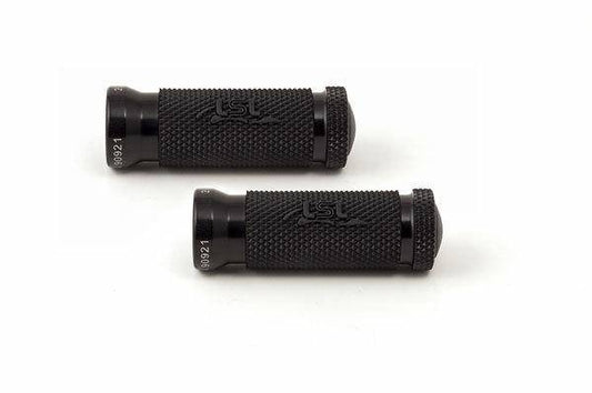 Aluminium Racing Foot Pegs With Rubber(Colour:Silver) - Bikerr