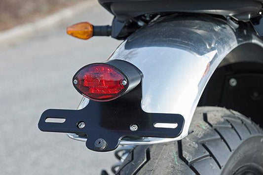 Clubman Rear Light & License Plate Holder - Bikerr