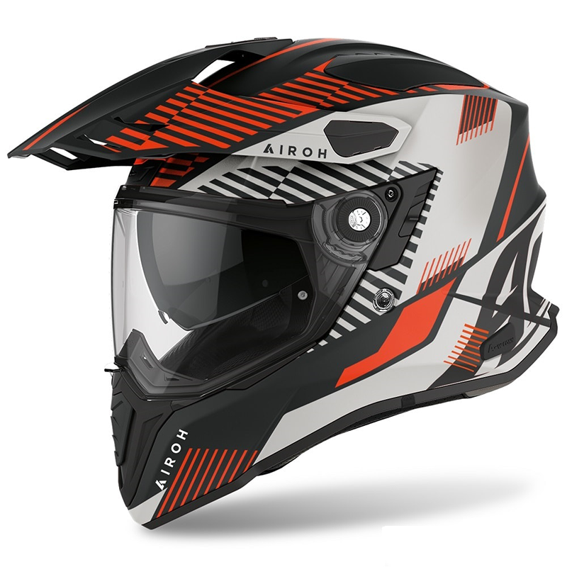 Commander ‘Boost’ Orange Matt Helmet - Bikerr