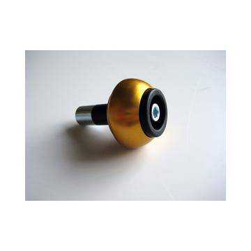 Crash Ball Bar End Weights (14mm) [Colour: Titanium] - Bikerr