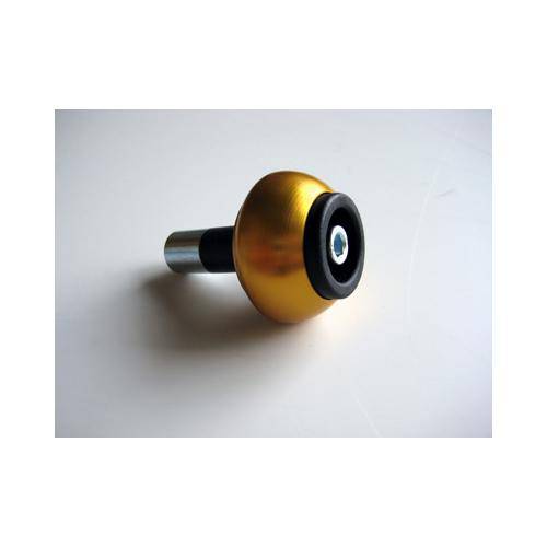 Crash Ball Bar End Weights (18mm) [Colour: White] - Bikerr