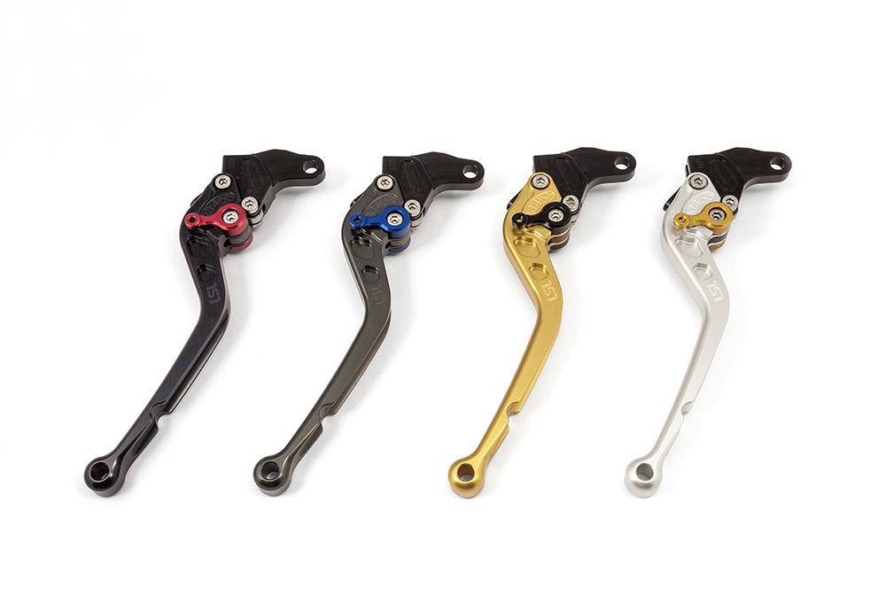 Long Clutch Lever To Suit Triumph Thunderbird Storm ABS 2011 - 2014 (Black Lever, Black Adjuster) - Bikerr