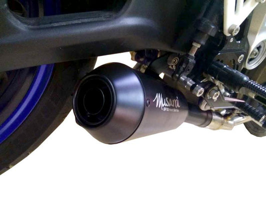 Yamaha MT 07 2014-2022 Musarri Street Series GP Full System Exhaust - Black - Bikerr