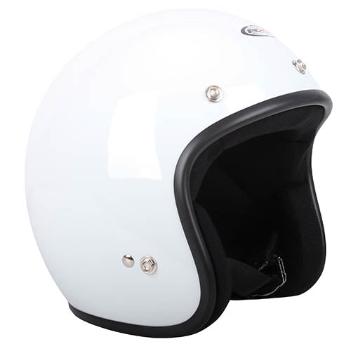 Challenger Openface White Helmet - Bikerr