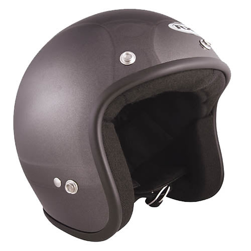 Challenger Openface Gunmetal Helmet - Bikerr