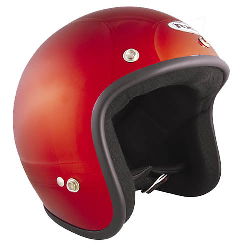 Challenger Openface Candy Red Helmet - Bikerr