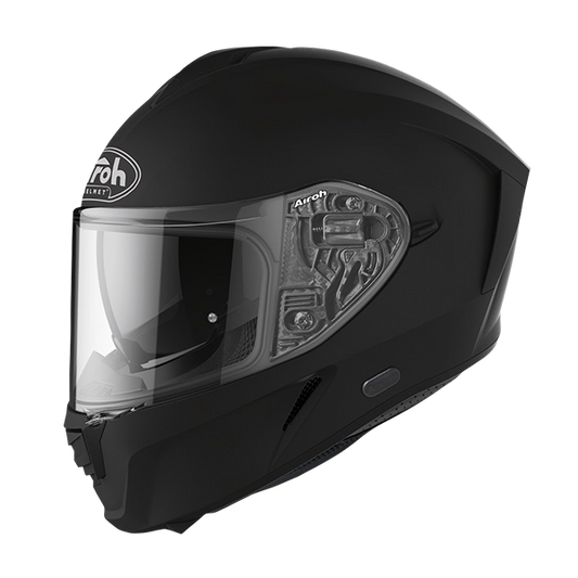 Spark Solid Matt Black Helmet - Bikerr