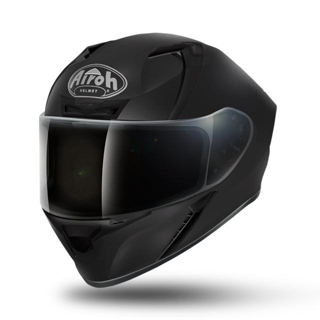 Valor Solid Matt Black Helmet - Bikerr